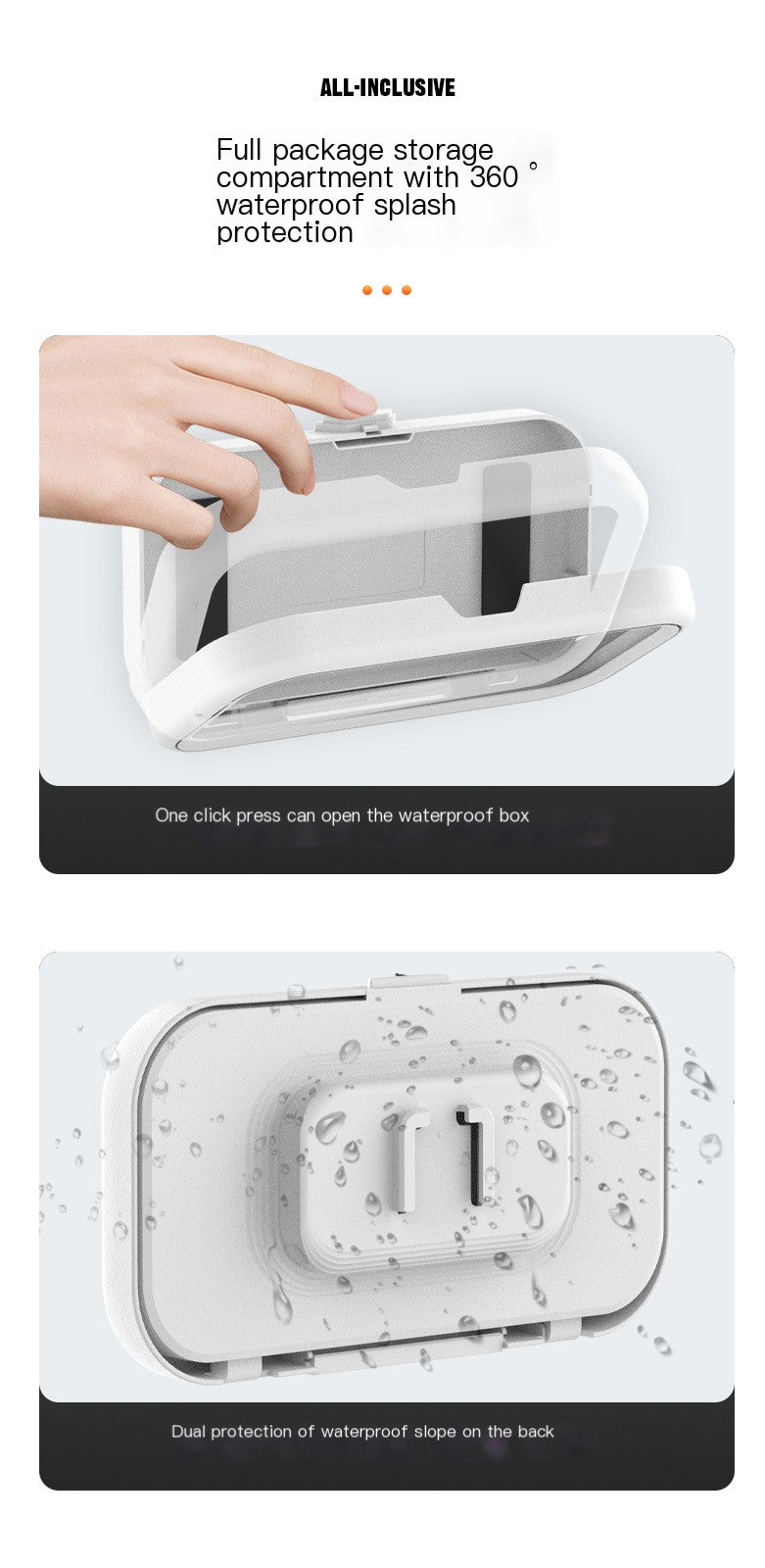 Total-Rotation Waterproof Mobile Stand