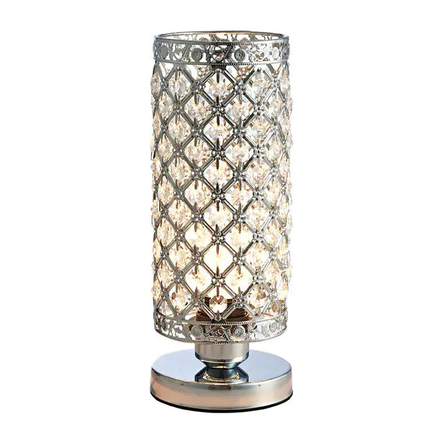 LED Modern Touch Decorative Lamp in Pink Crystal Design