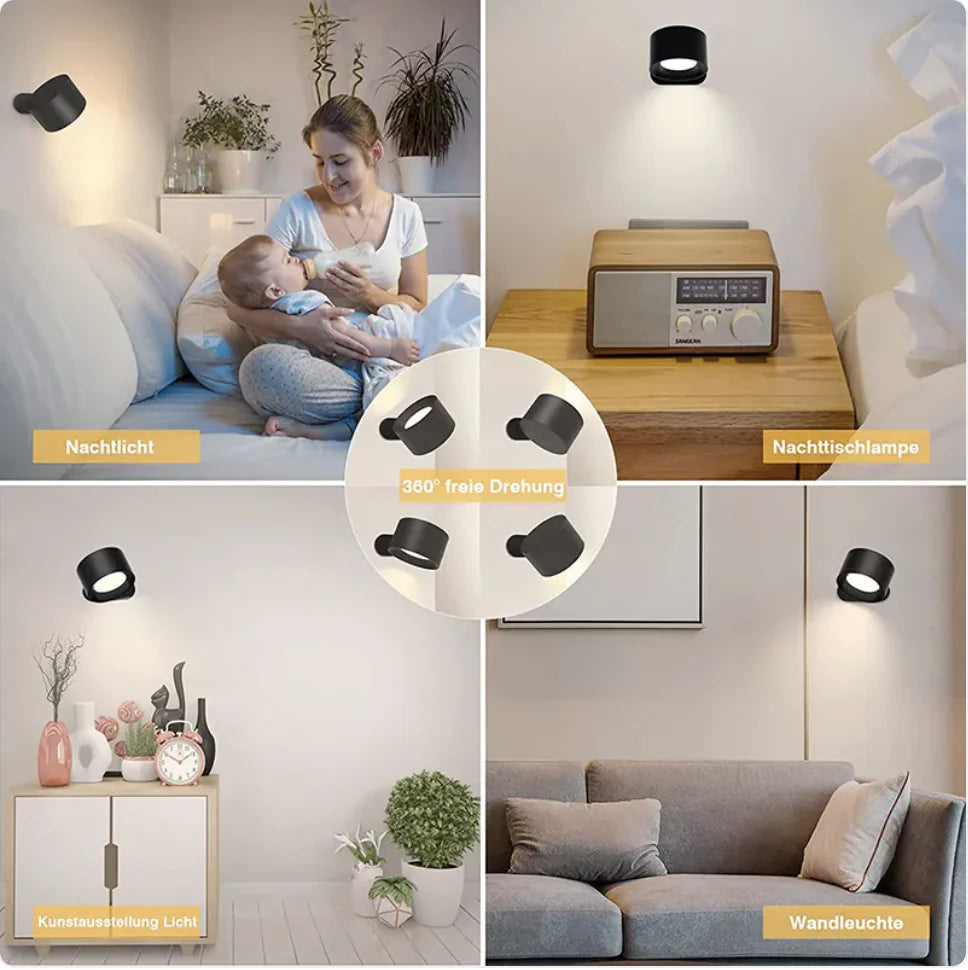 USB Rechargeable LED Wall Lamp