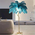 Decorative Resin Feather Floor Lamp